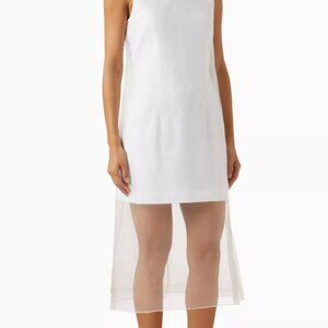 Theory Organza Layer Mini Shift Dress 8